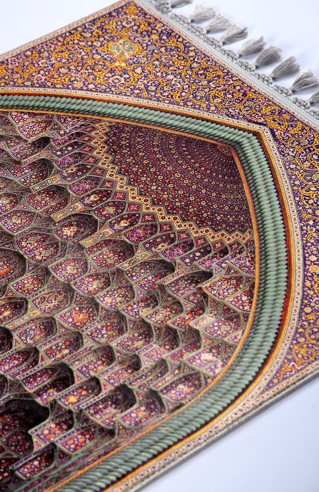 Turkish Prayer Rug, Ottoman Design, Soft Muslim Prayer Mat