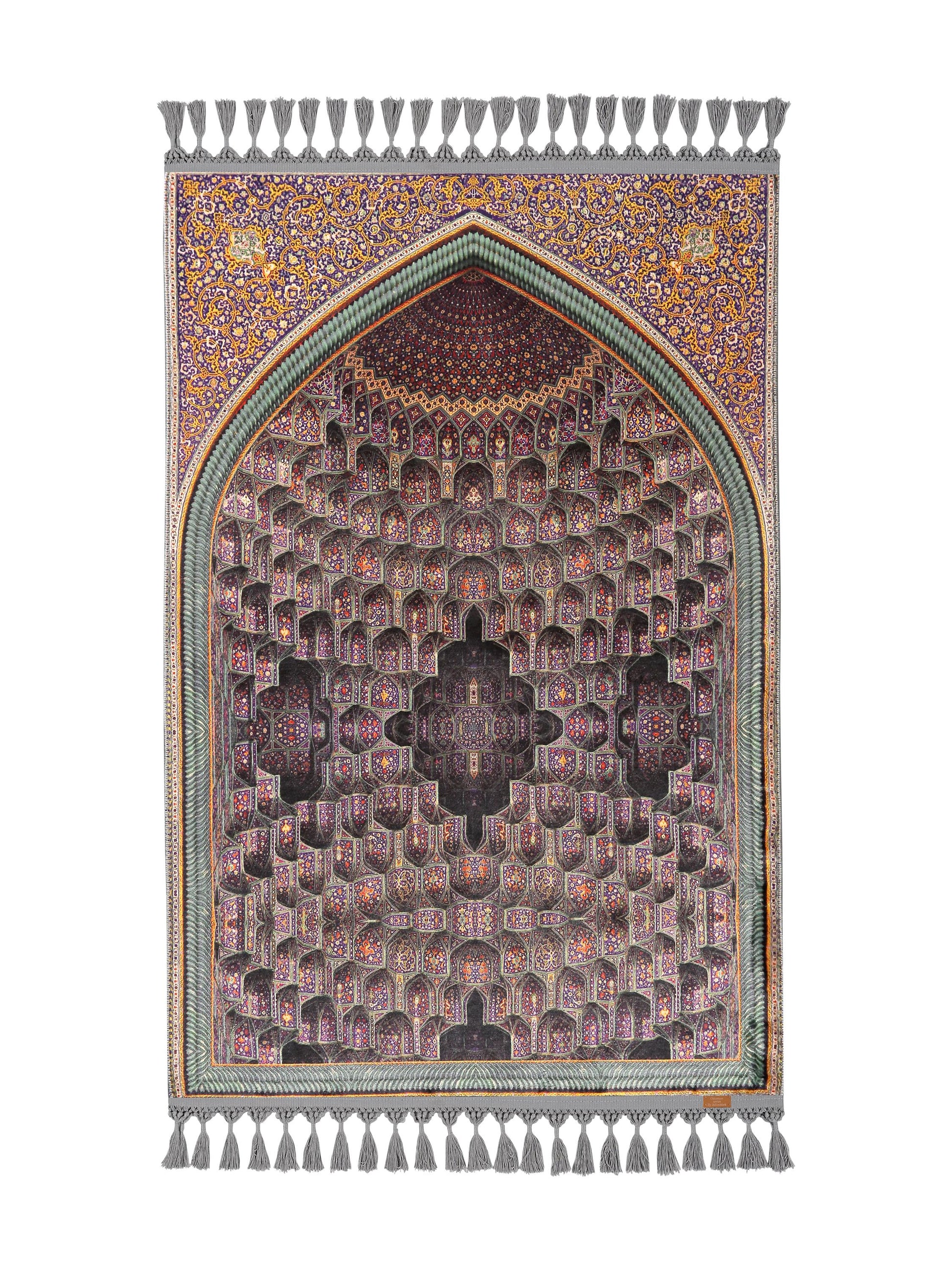 Turkish Prayer Rug, Ottoman Design, Soft Muslim Prayer Mat