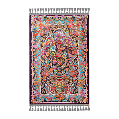 Turkish Prayer Rug, Ottoman Design, Soft Muslim Prayer Mat