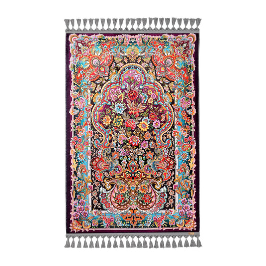 Turkish Prayer Rug, Ottoman Design, Soft Muslim Prayer Mat