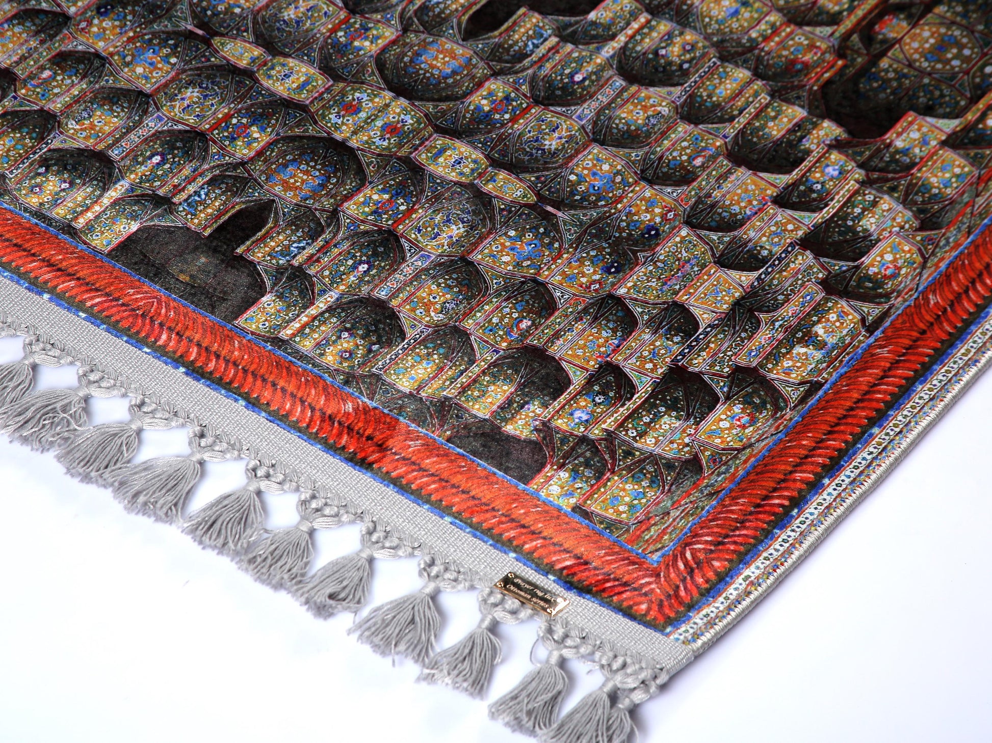 Turkish Prayer Rug, Ottoman Design, Soft Muslim Prayer Mat