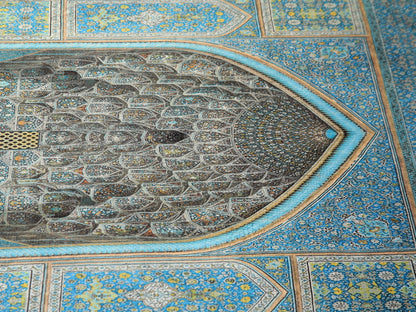 Turkish Prayer Rug, Ottoman Design, Soft Muslim Prayer Mat