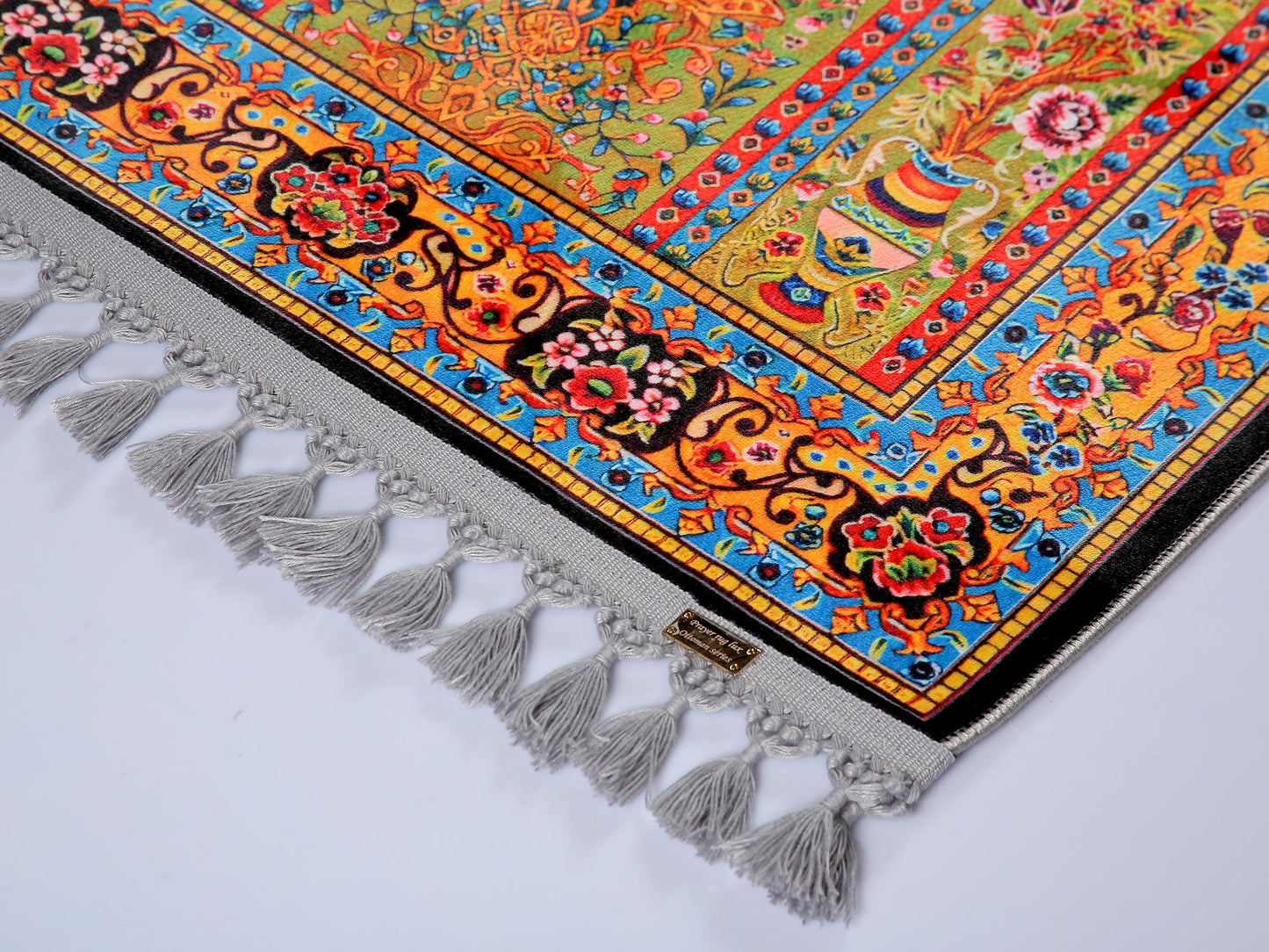 Turkish Prayer Rug, Traditional Ottoman Design, Muslim Prayer Mat