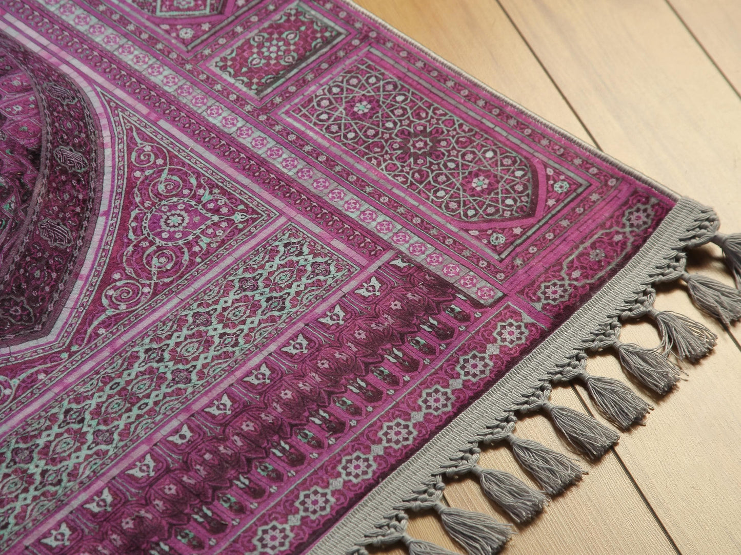 Turkish Prayer Rug, Ottoman Design, Soft Muslim Prayer Mat