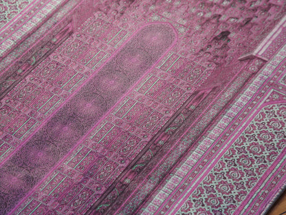 Turkish Prayer Rug, Ottoman Design, Soft Muslim Prayer Mat