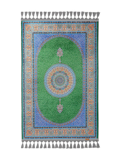 Turkish Prayer Rug, Ottoman Design, Soft Muslim Prayer Mat