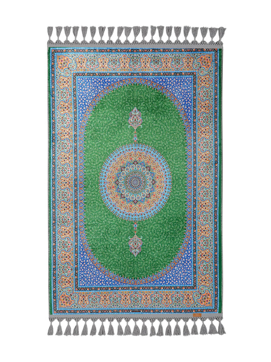 Turkish Prayer Rug, Ottoman Design, Soft Muslim Prayer Mat