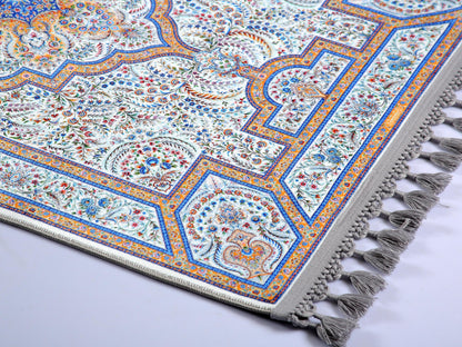 Turkish Prayer Rug, Ottoman Design Seccade, Muslim Prayer Mat