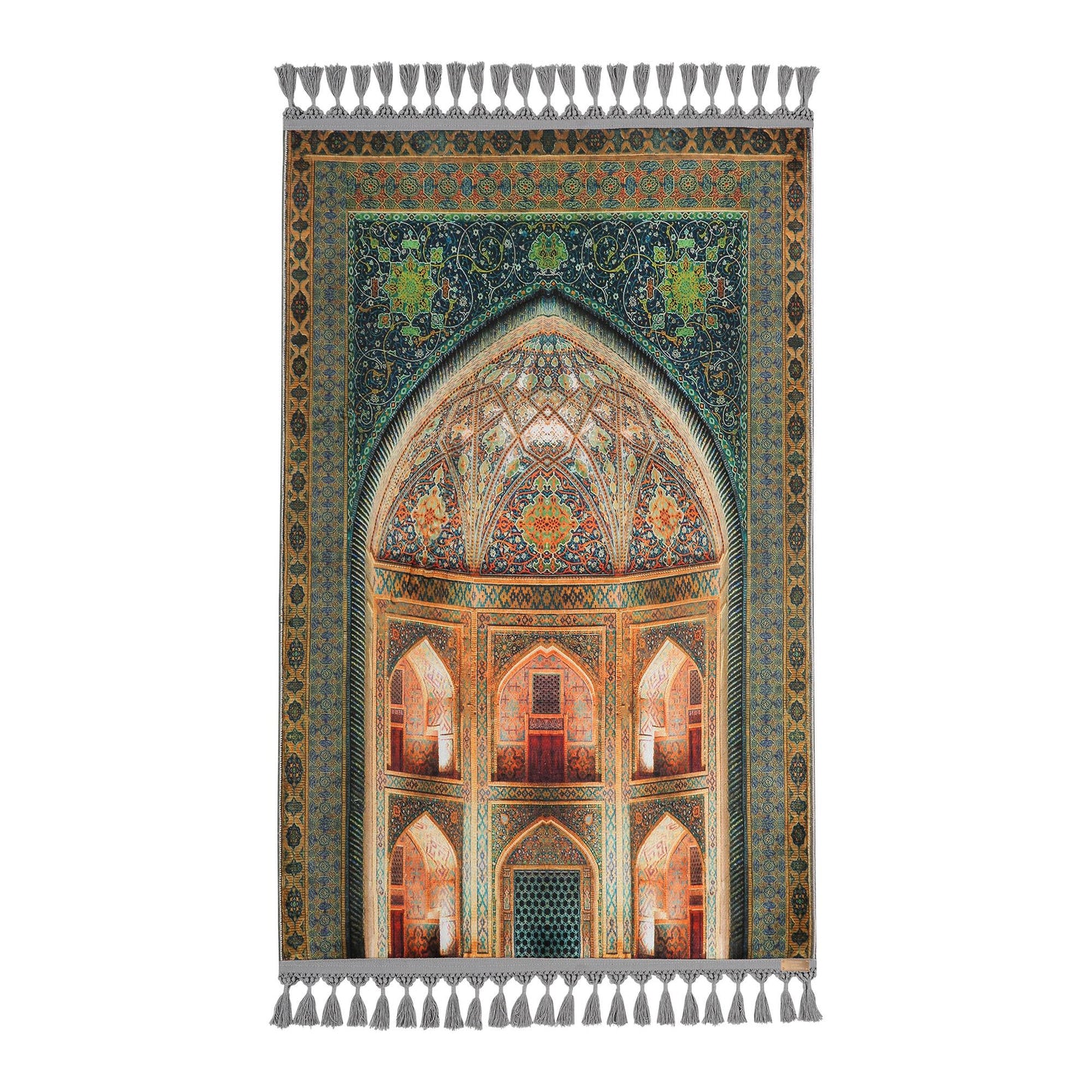 Turkish Prayer Rug, Ottoman Design, Soft Muslim Prayer Mat
