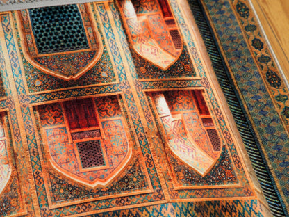 Turkish Prayer Rug, Ottoman Design, Soft Muslim Prayer Mat