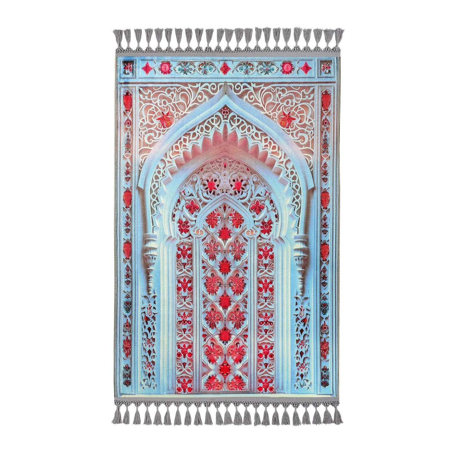 Turkish Prayer Rug, Ottoman Design, Muslim Prayer Mat