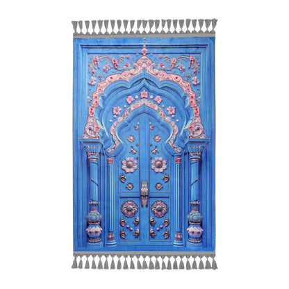 Turkish Prayer Rug, Ottoman Design, Soft Muslim Prayer Mat