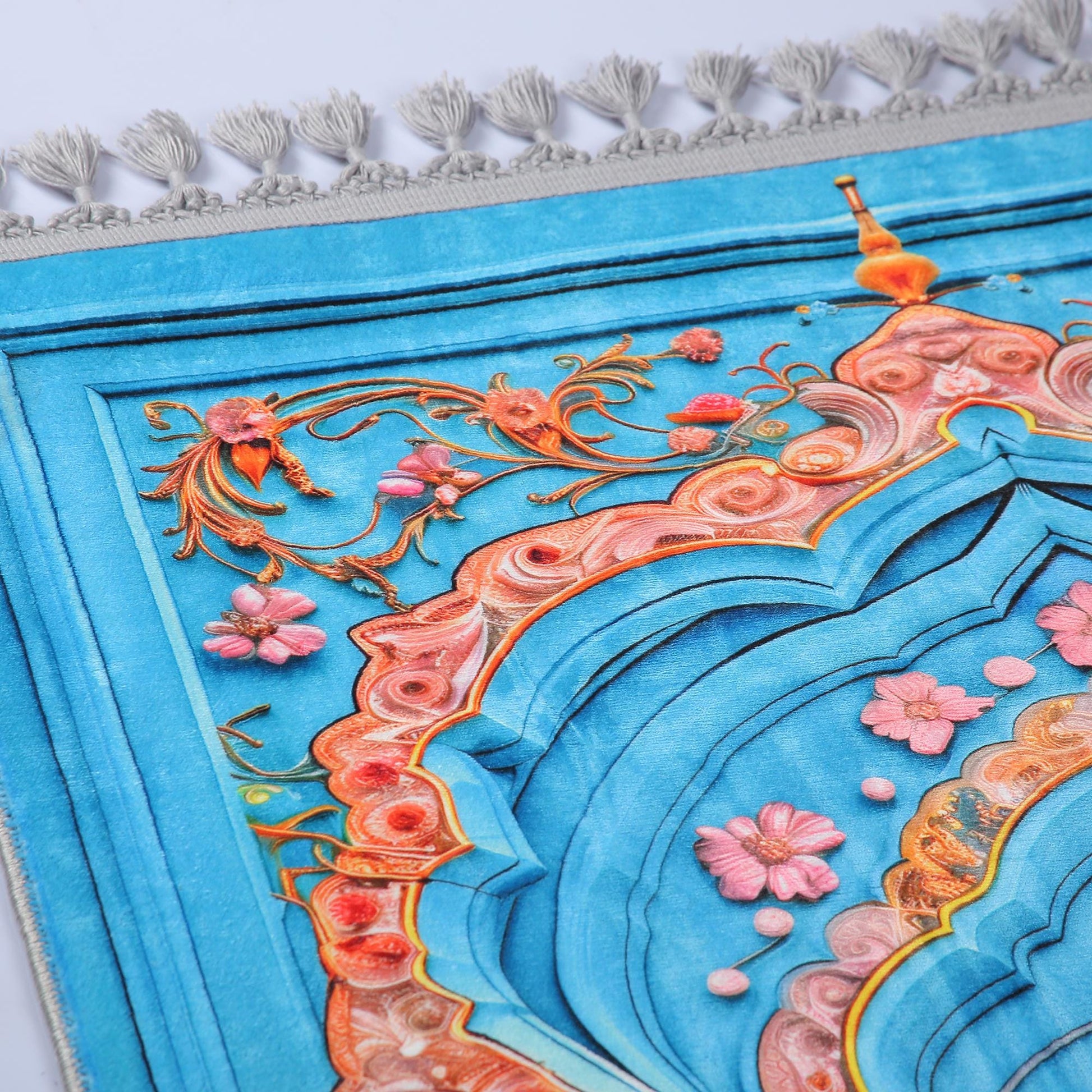 Turkish Prayer Rug, Ottoman Design, Muslim Prayer Mat