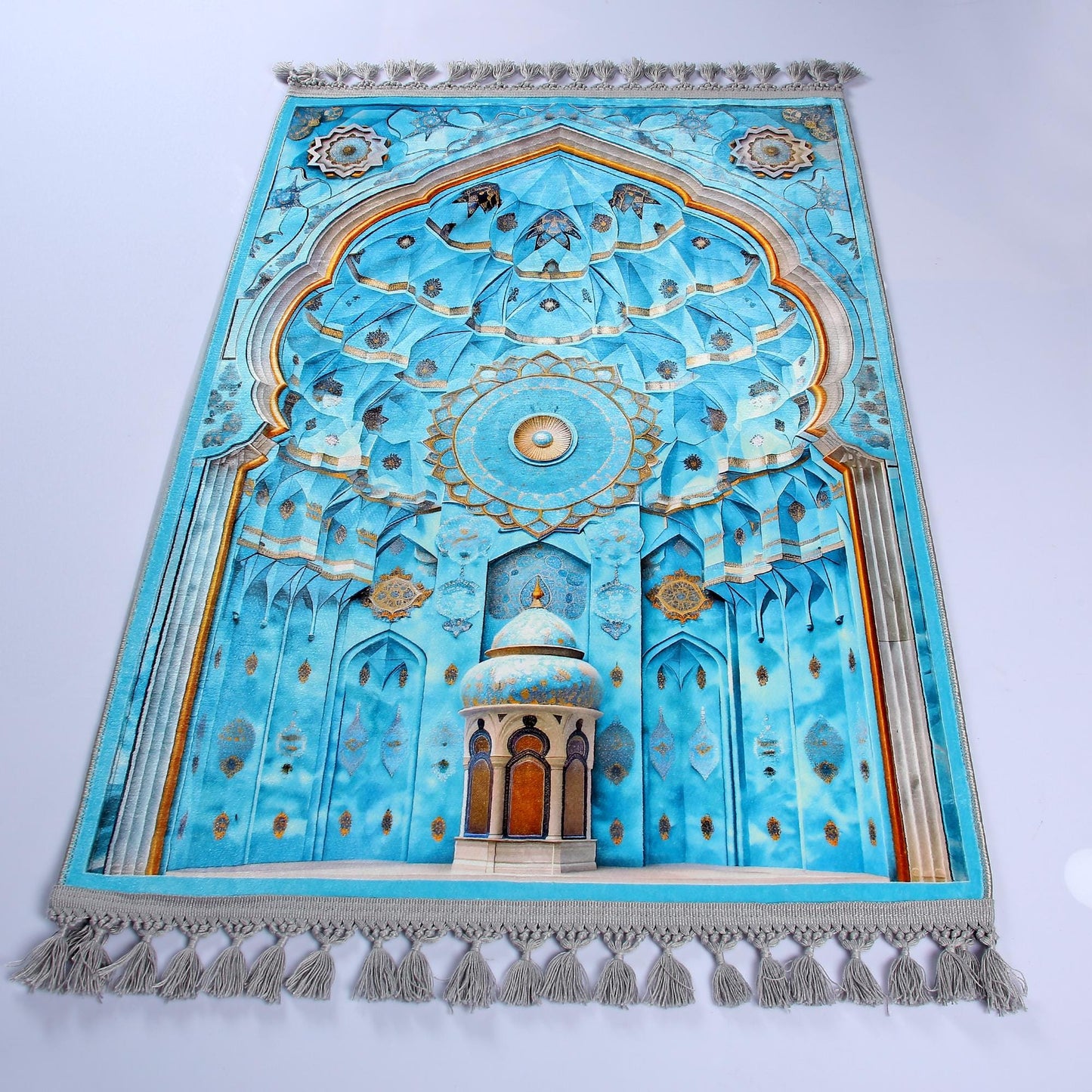 Turkish Prayer Rug, Ottoman Design, Muslim Prayer Mat
