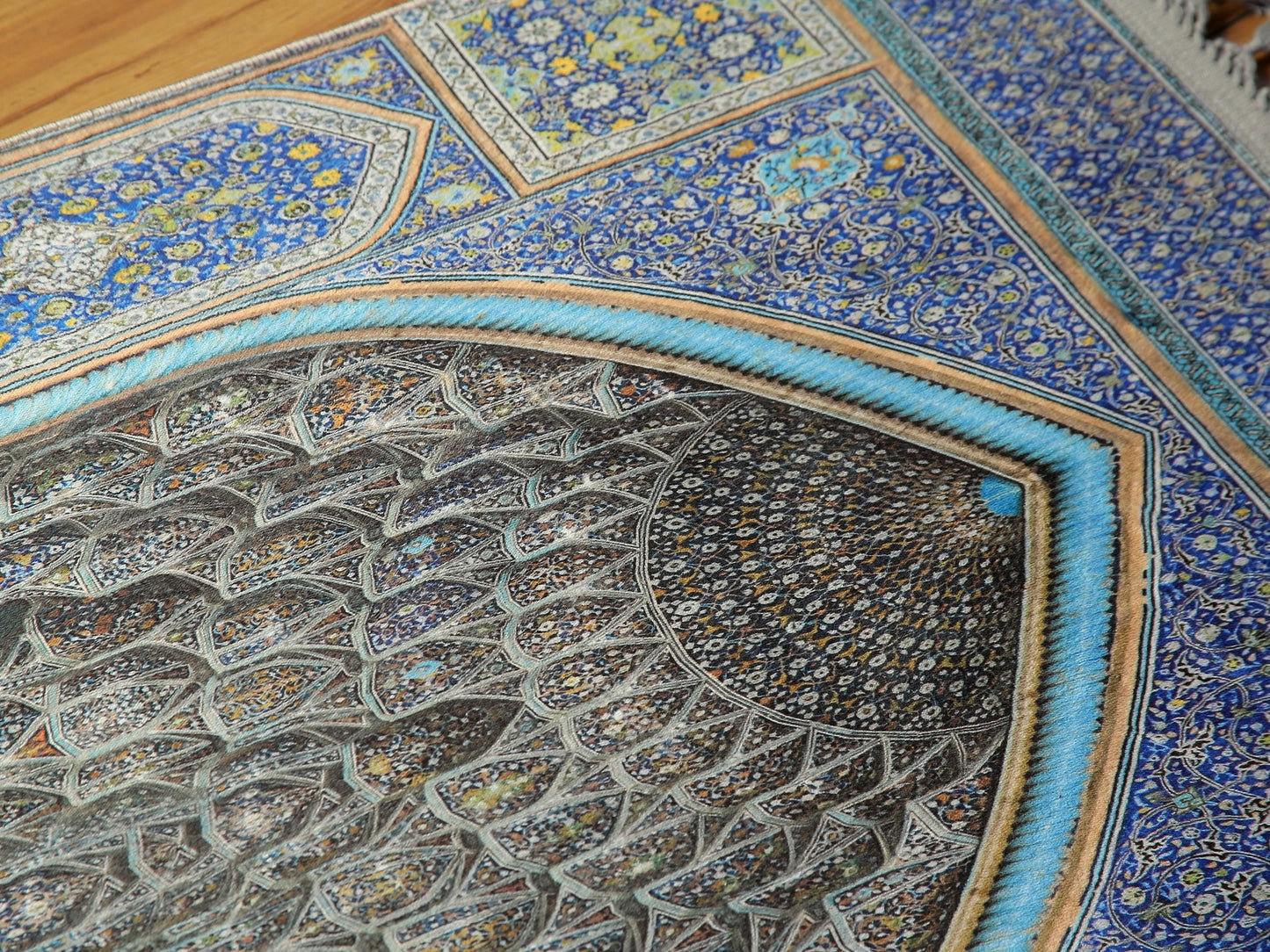 Turkish Prayer Rug, Ottoman Design, Soft Muslim Prayer Mat