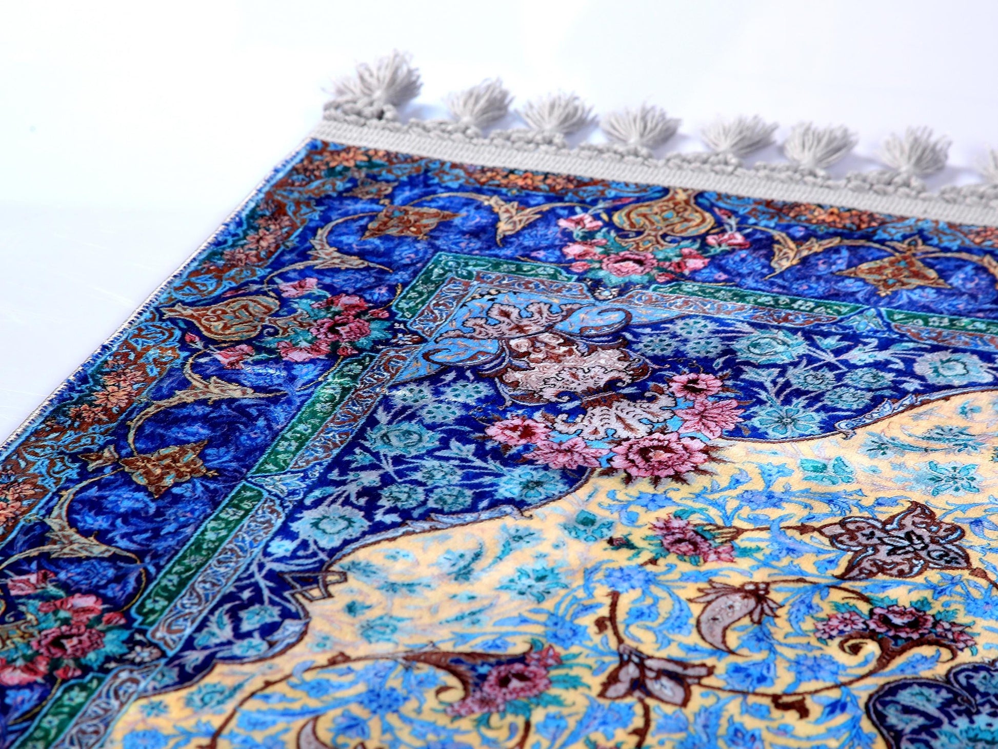 Turkish Prayer Rug, Ottoman Design, Muslim Prayer Mat