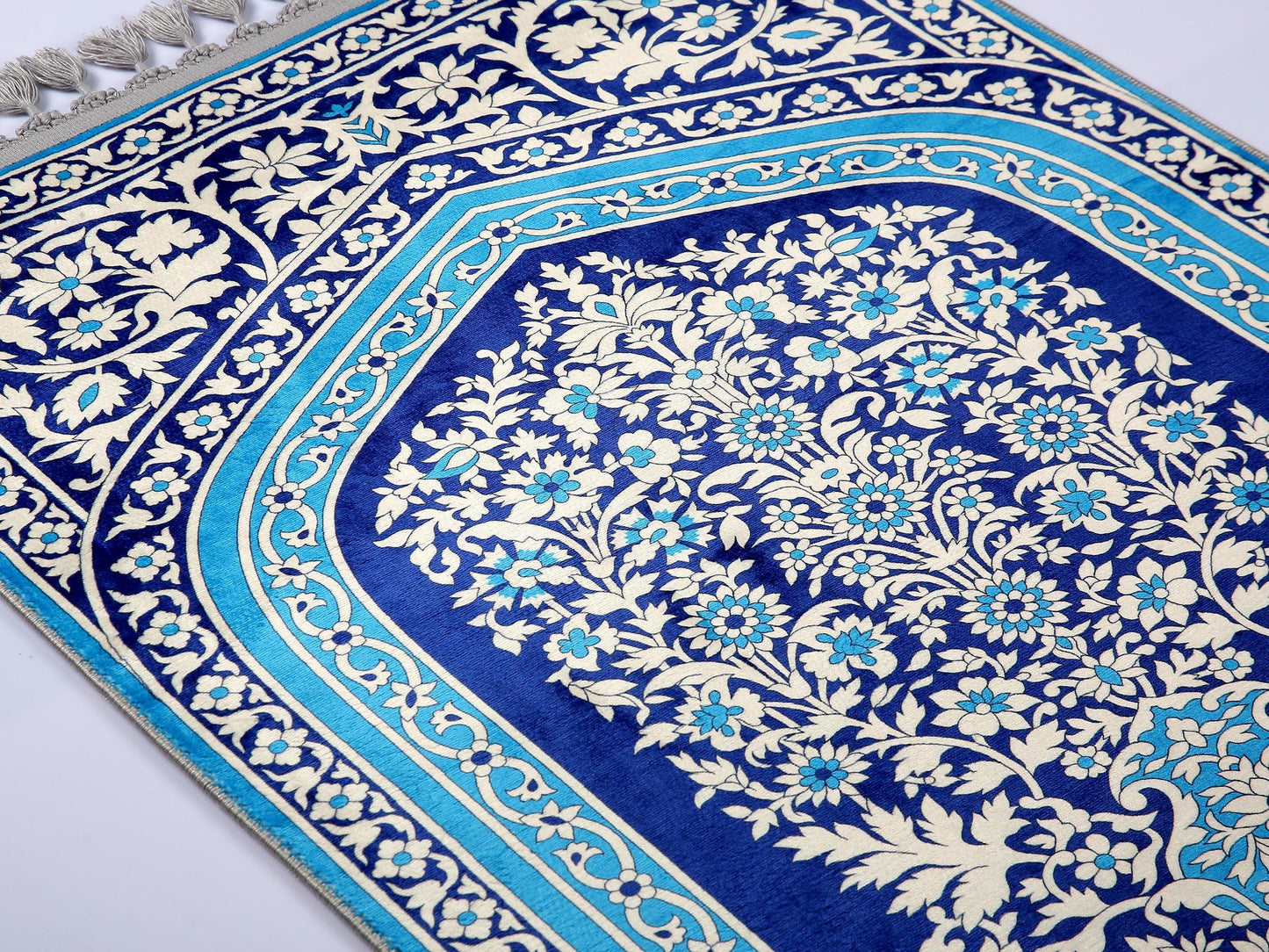 Turkish Prayer Rug, Ottoman Design Muslim Prayer Mat