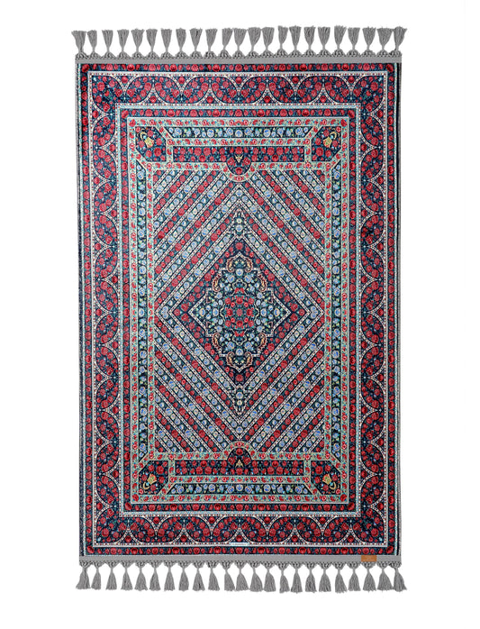 Turkish Prayer Rug, Ottoman Design, Soft Muslim Prayer Mat