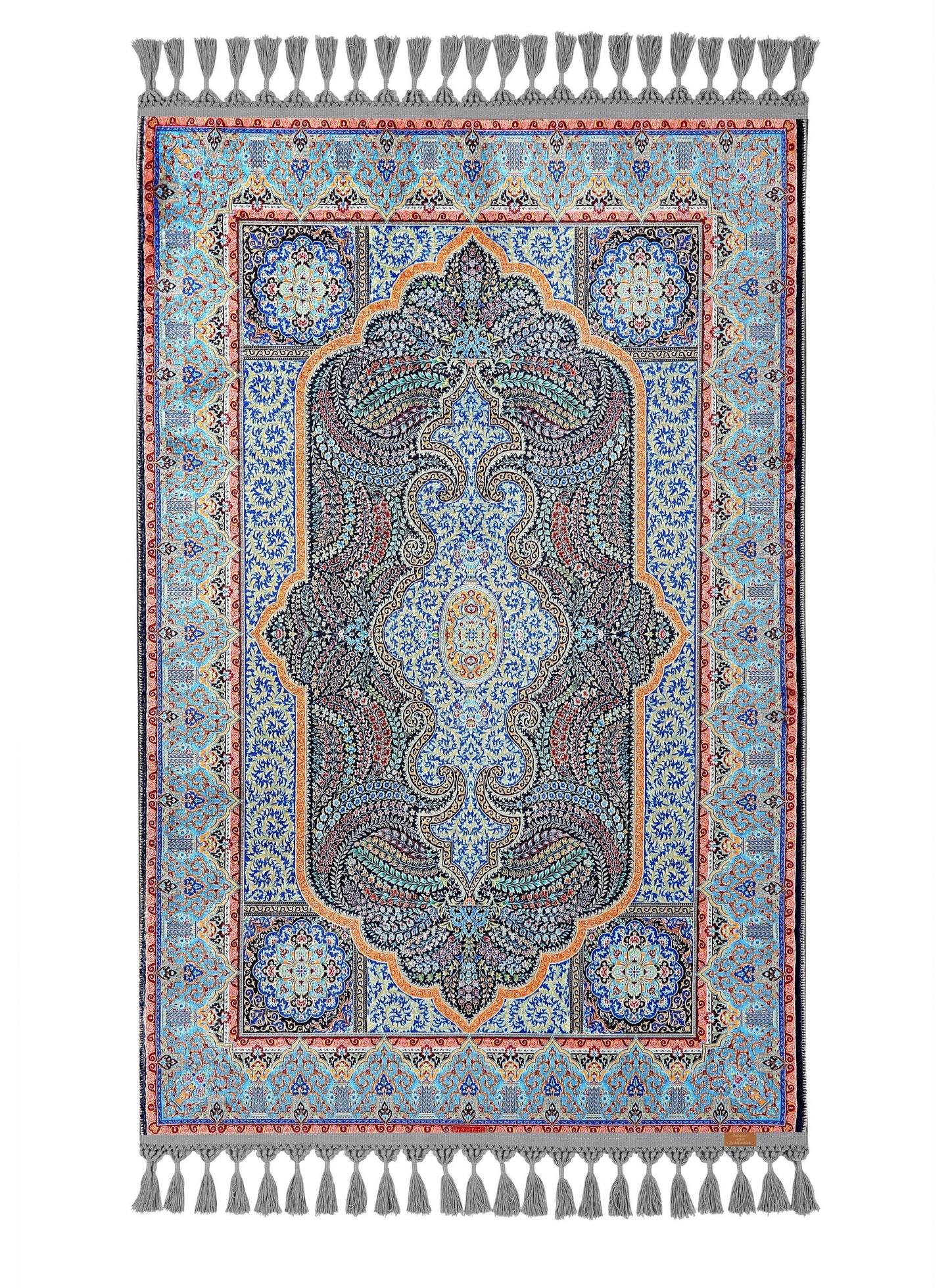 Turkish Prayer Rug, Ottoman Design, Soft Muslim Prayer Mat