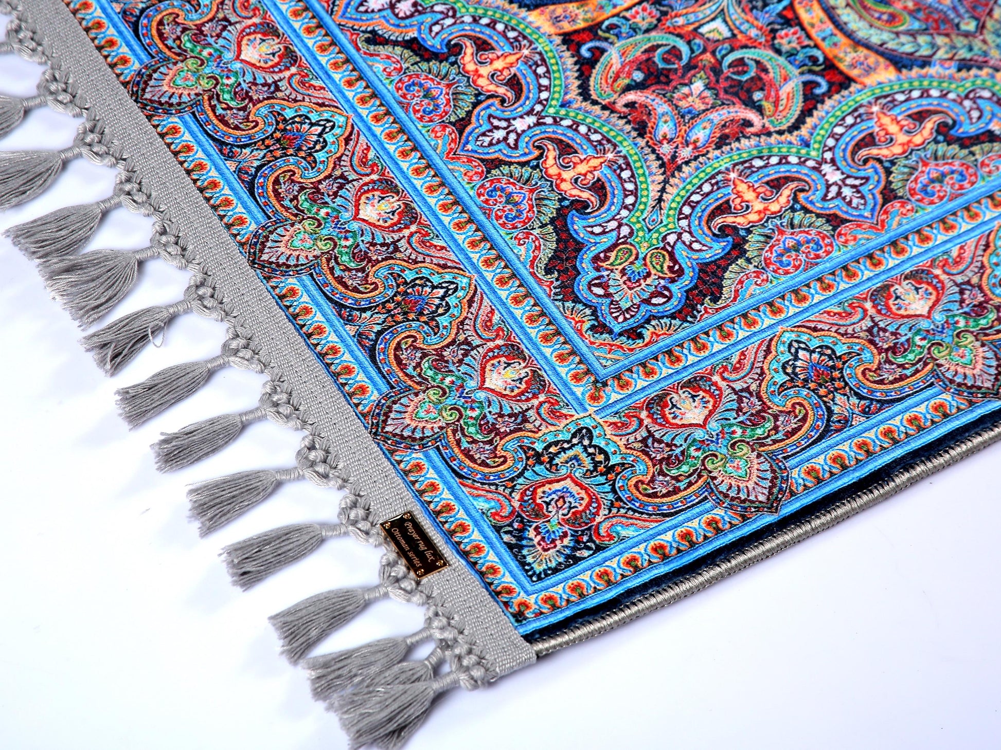 Turkish Prayer Rug, Ottoman Design, Soft Muslim Prayer Mat