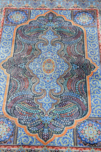Turkish Prayer Rug, Ottoman Design, Soft Muslim Prayer Mat
