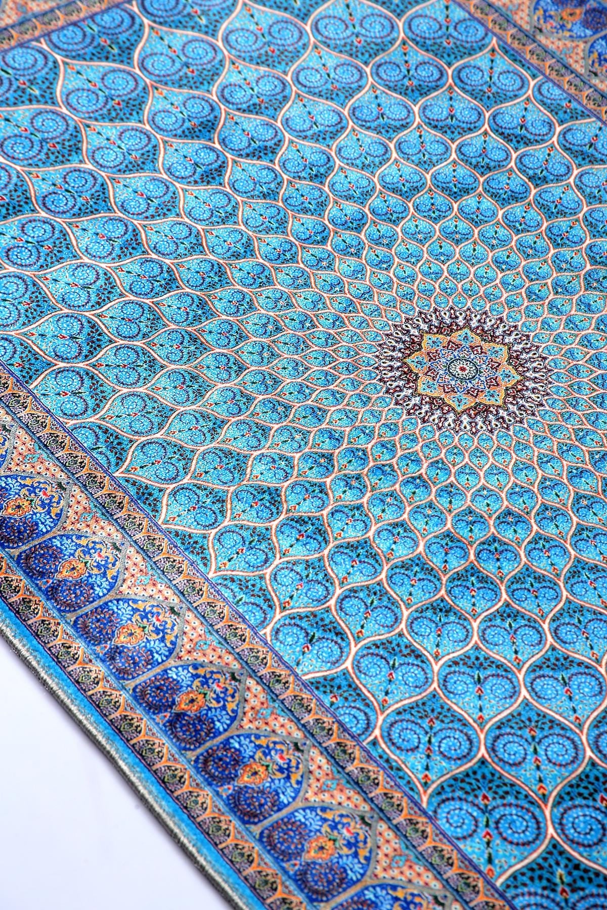Turkish Prayer Rug, Ottoman Design, Soft Muslim Prayer Mat