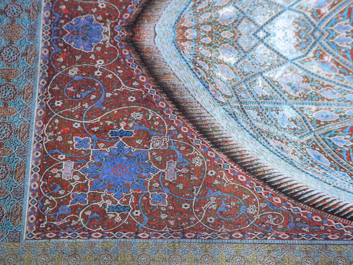 Turkish Prayer Rug, Soft Muslim Prayer Mat, Ottoman Design