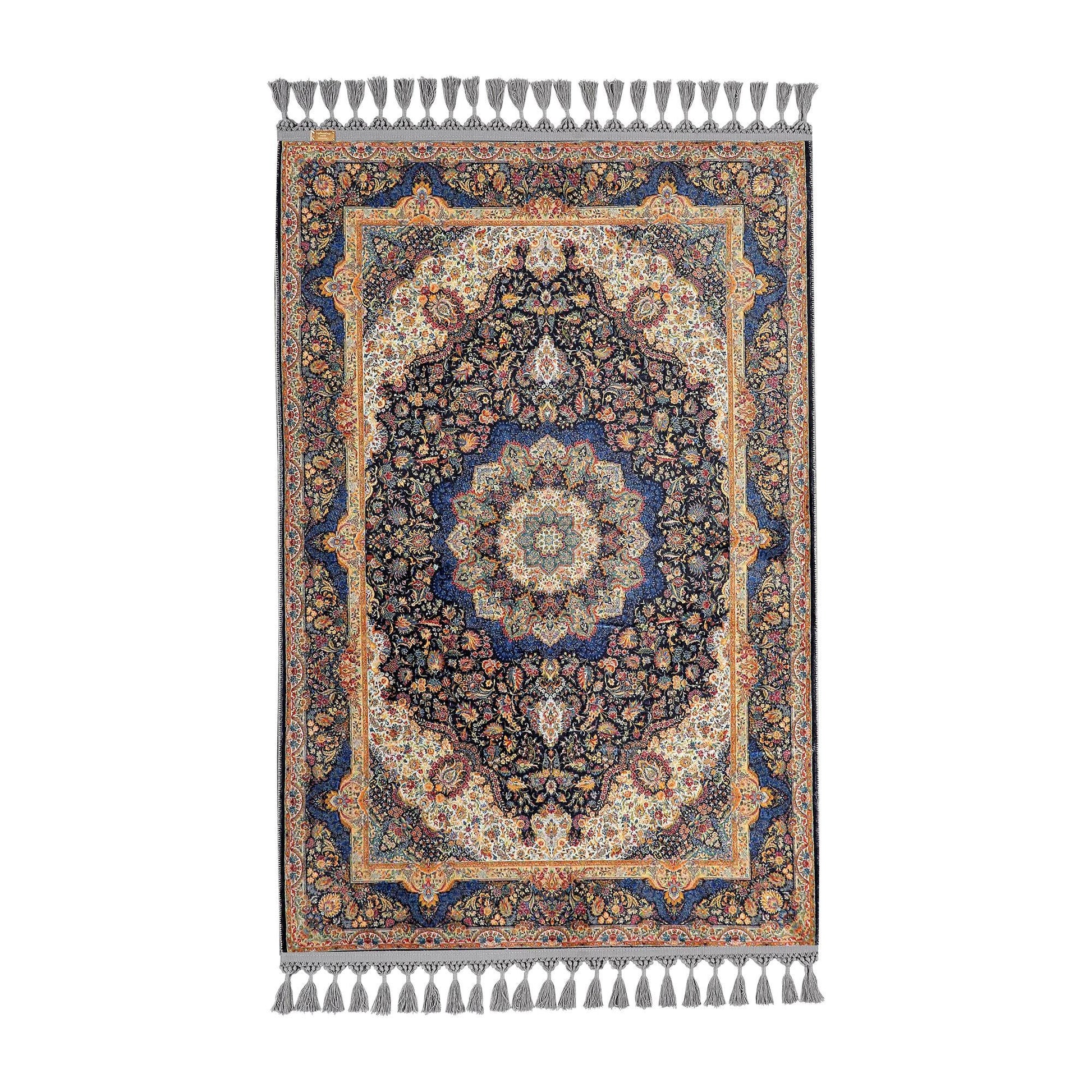 Turkish Prayer Rug, Traditional Ottoman Design, Soft Muslim Prayer Mat
