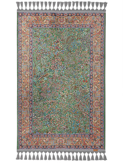 Turkish Prayer Rug, Ottoman Design Muslim Prayer Mat