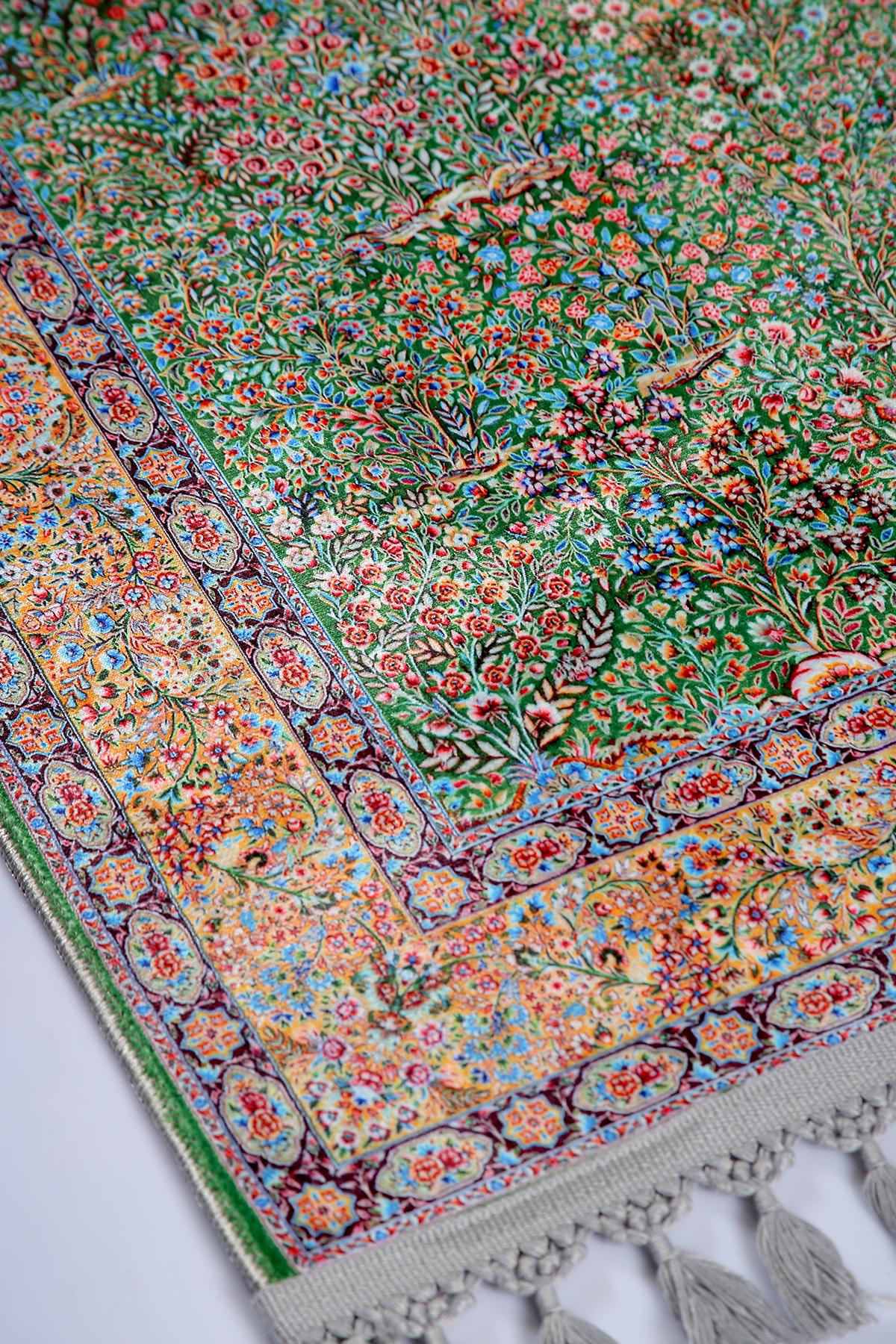 Turkish Prayer Rug, Ottoman Design Muslim Prayer Mat