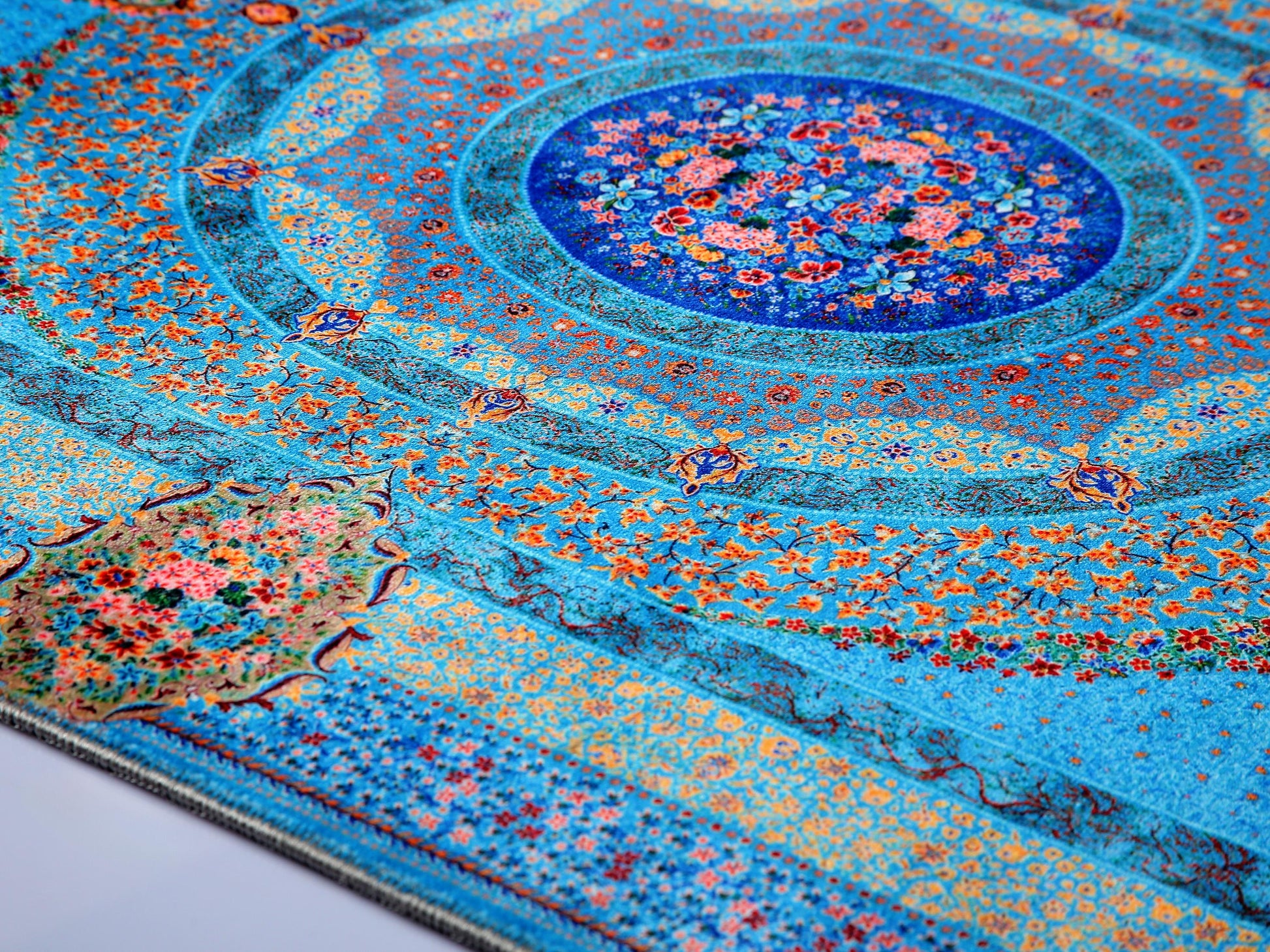 Turkish Prayer Rug, Soft Muslim Prayer Mat, Ottoman Design