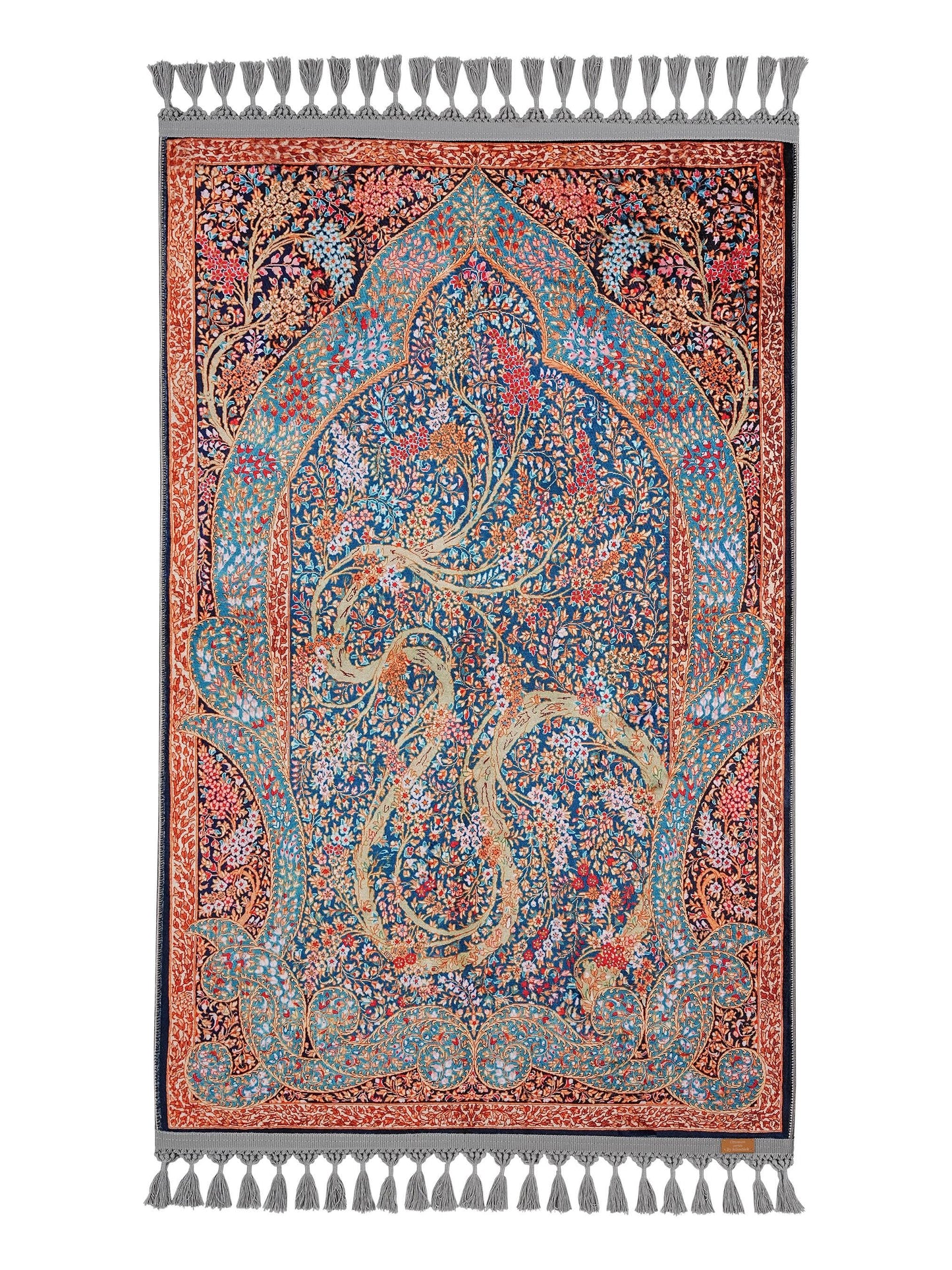 Turkish Prayer Rug, Ottoman Design, Soft Muslim Prayer Mat