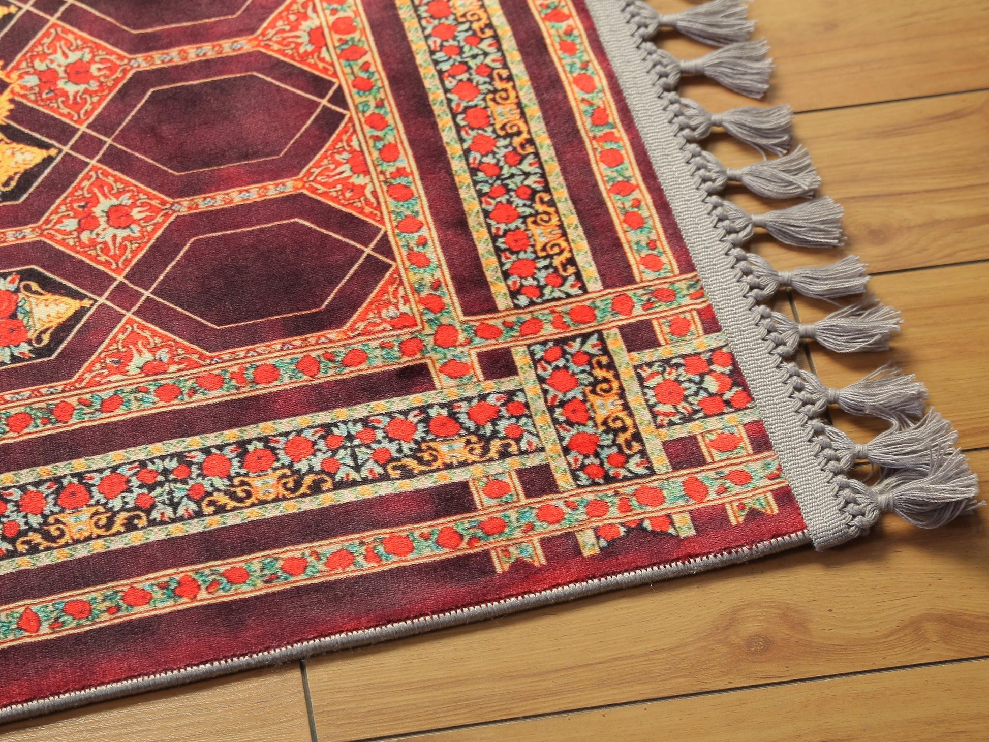Turkish Prayer Rug, Ottoman Design, Soft Muslim Prayer Mat