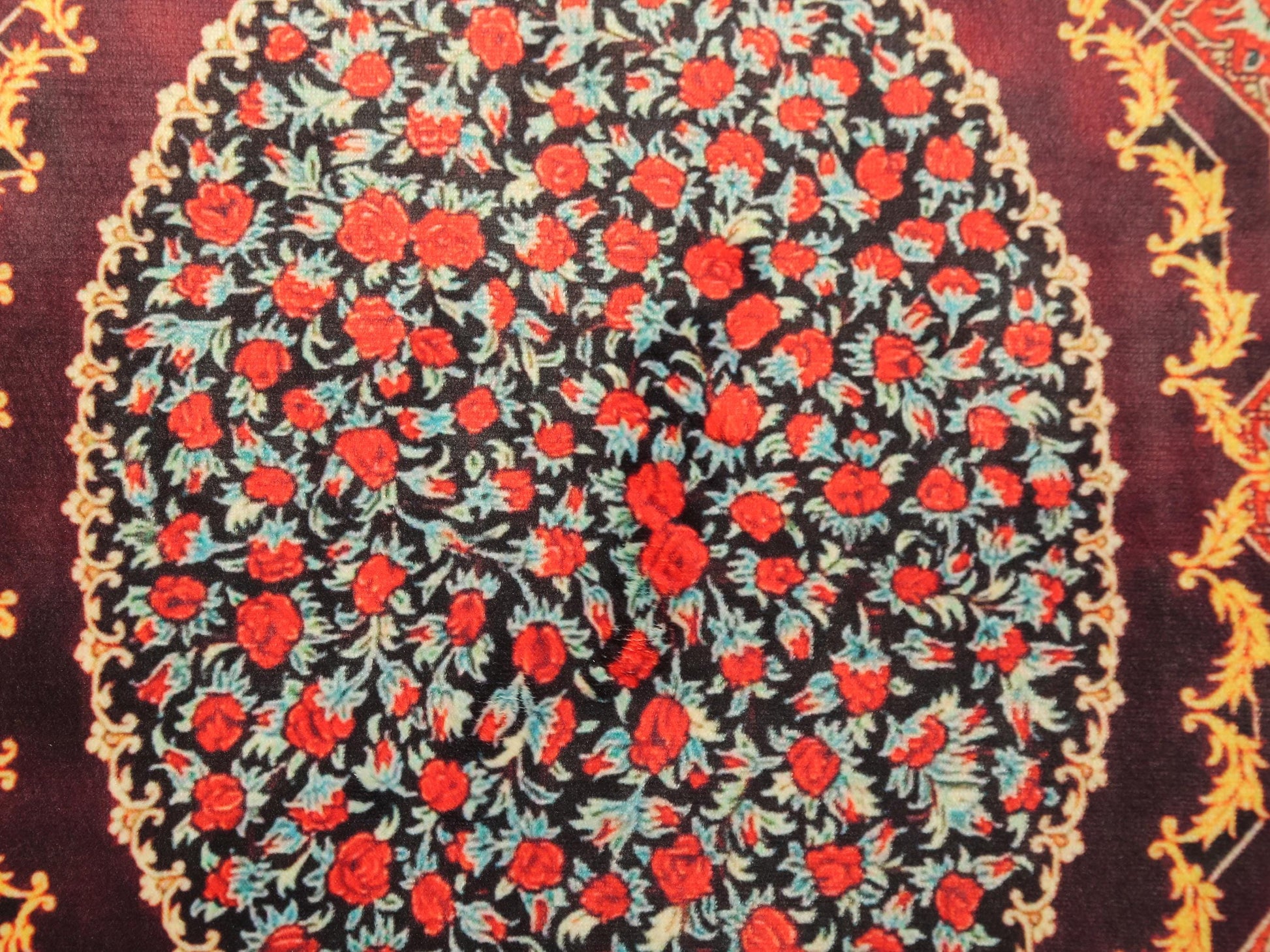 Turkish Prayer Rug, Ottoman Design, Soft Muslim Prayer Mat
