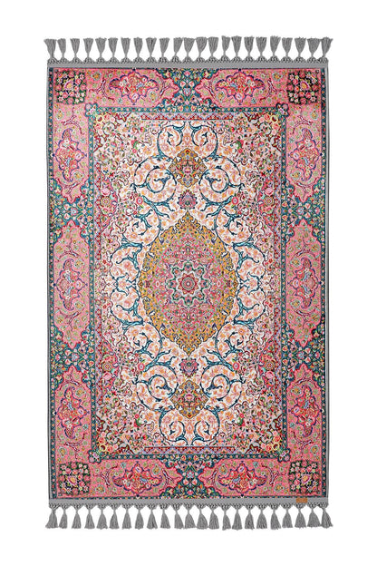 Turkish Prayer Rug, Ottoman Design, Soft Muslim Prayer Mat