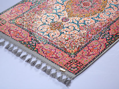 Turkish Prayer Rug, Ottoman Design, Soft Muslim Prayer Mat