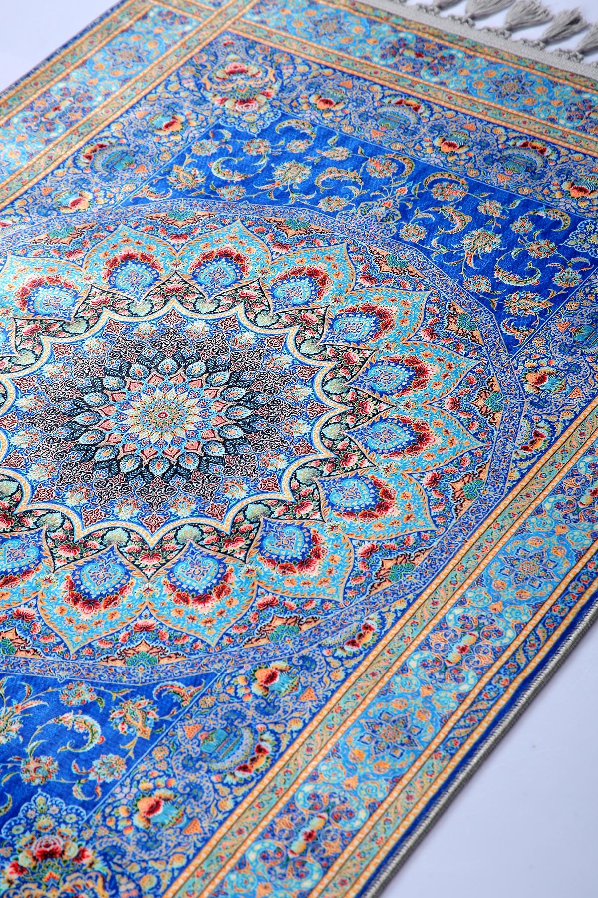 Turkish Prayer Rug, Ottoman Design, Muslim Prayer Mat