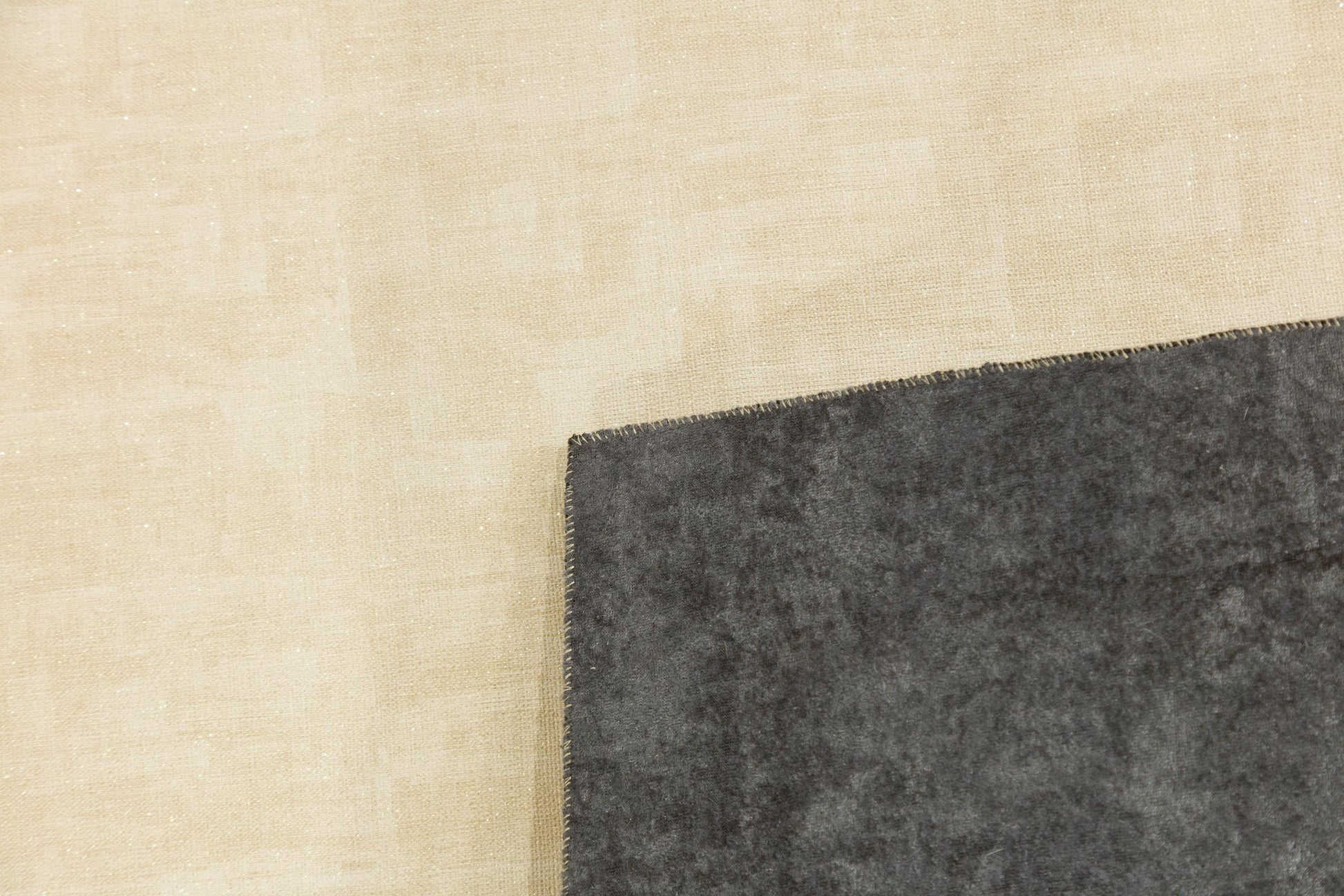 Beige Faux Leather Rug 5x7ft: Modern Minimalist Turkish Area Rug