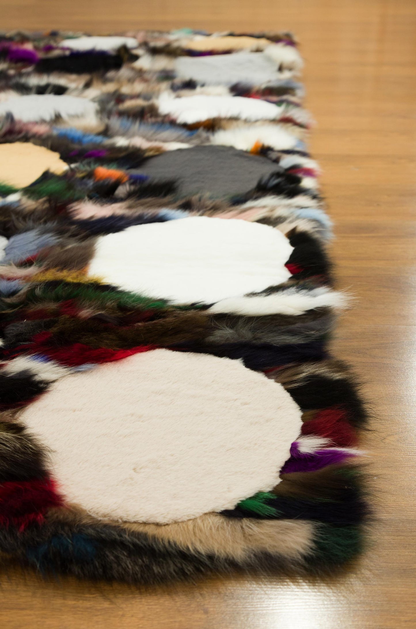 8'x10' Custom Leather Rug: Faux Fur Design for Bedroom, Nursery, Living Room - Boutique Quality