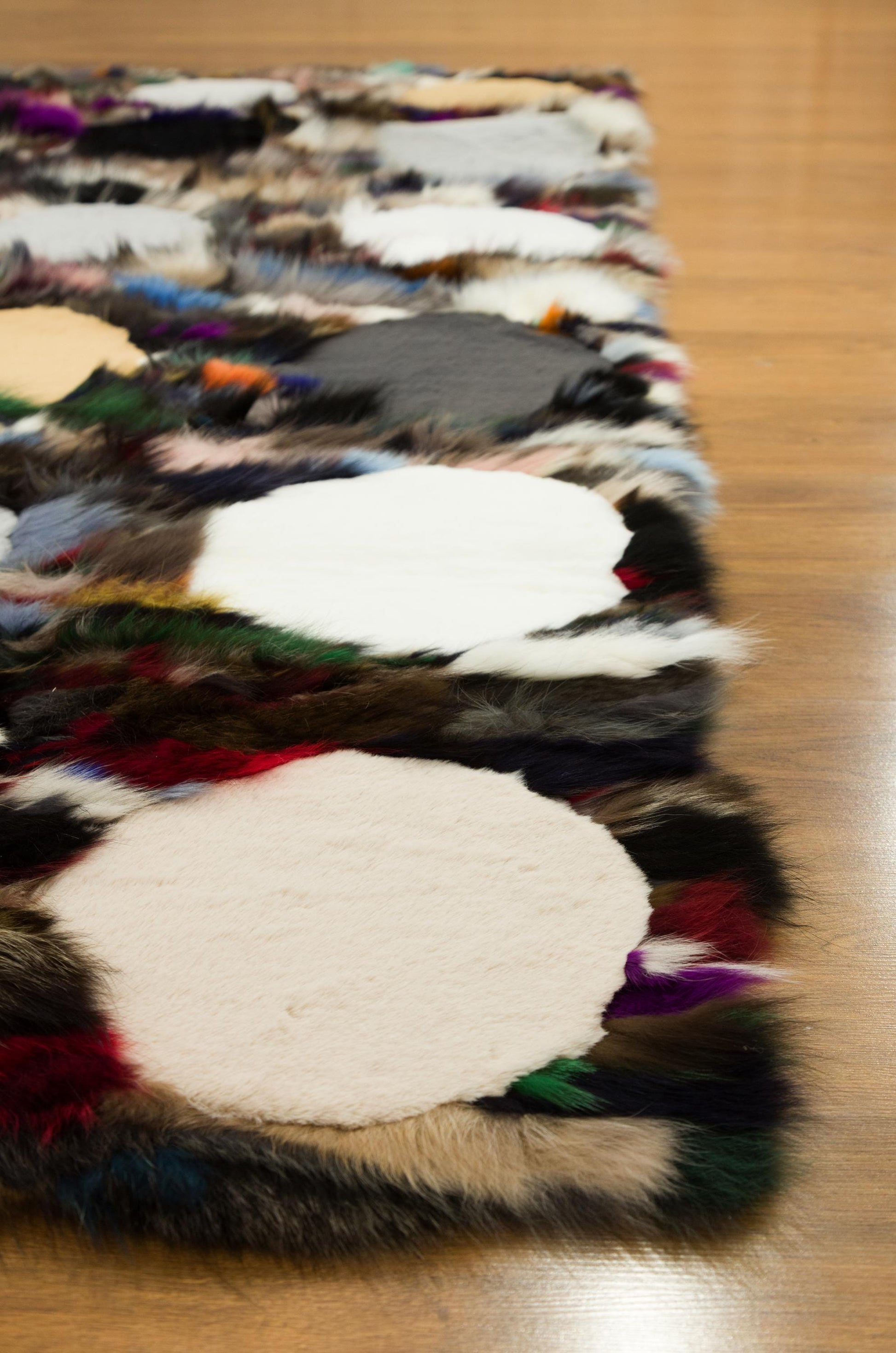 8'x10' Custom Leather Rug: Faux Fur Design for Bedroom, Nursery, Living Room - Boutique Quality