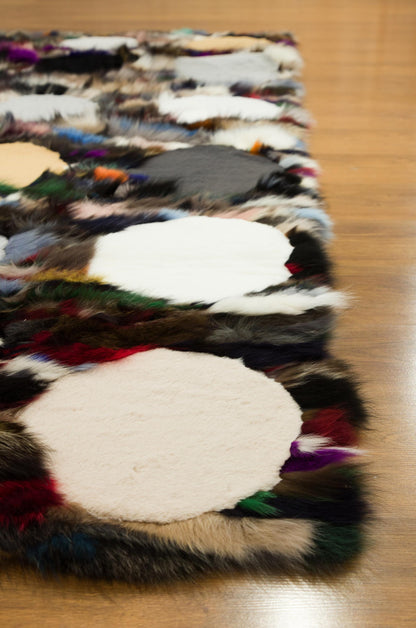 8'x10' Custom Leather Rug: Faux Fur Design for Bedroom, Nursery, Living Room - Boutique Quality