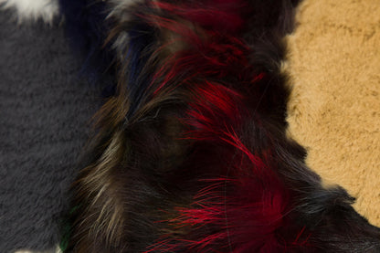 8'x10' Custom Leather Rug: Faux Fur Design for Bedroom, Nursery, Living Room - Boutique Quality