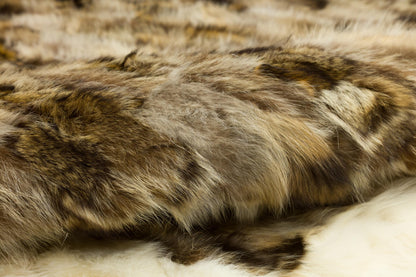 Customizable 8'x12' Leather Rug: Faux or Real Fur Options for Bedroom, Living Room, Nursery
