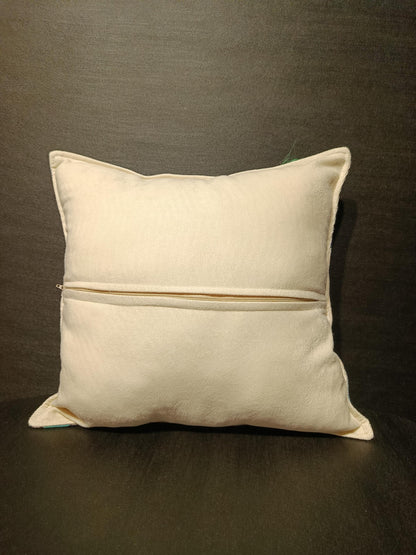 Floral Gobelin Cushion Cover: Turkish Tapestry Pillow, 40x40cm