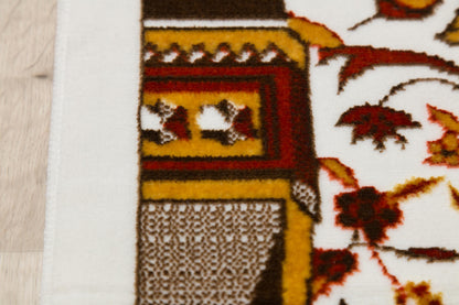 Floral Turkish Prayer Rug: Elegant Mihrab Design - Made in Türkiye