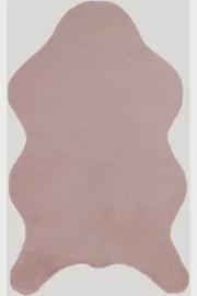 Artificial Pink Rabbit Fur Rug: Soft Plush Faux Fur Carpet