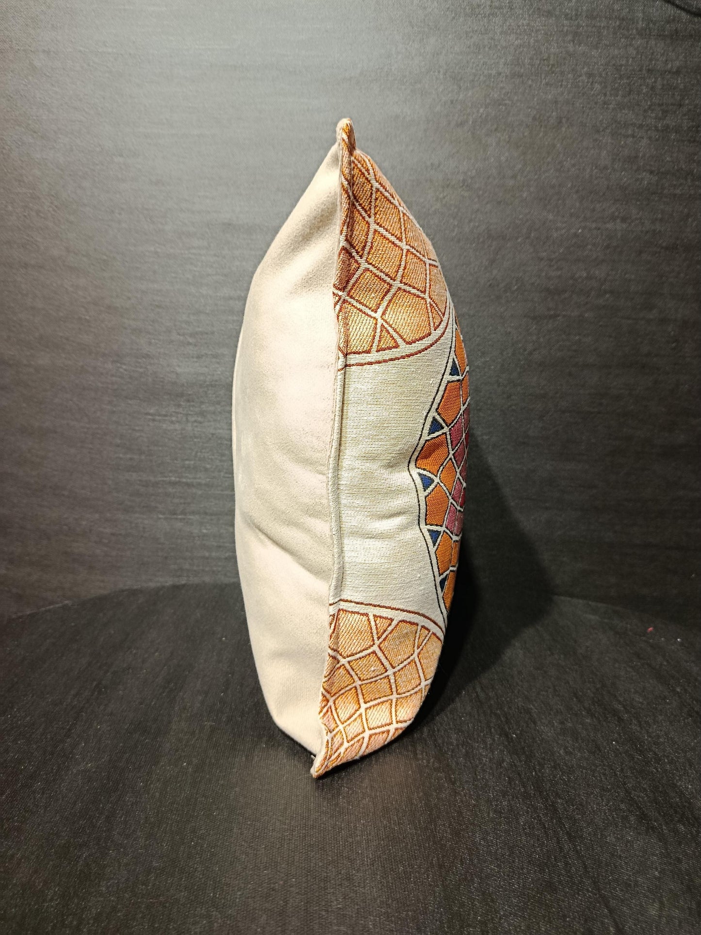 Geometric Mandala Pillow Cover: Gobelin Tapestry, Islamic Mosaic Style