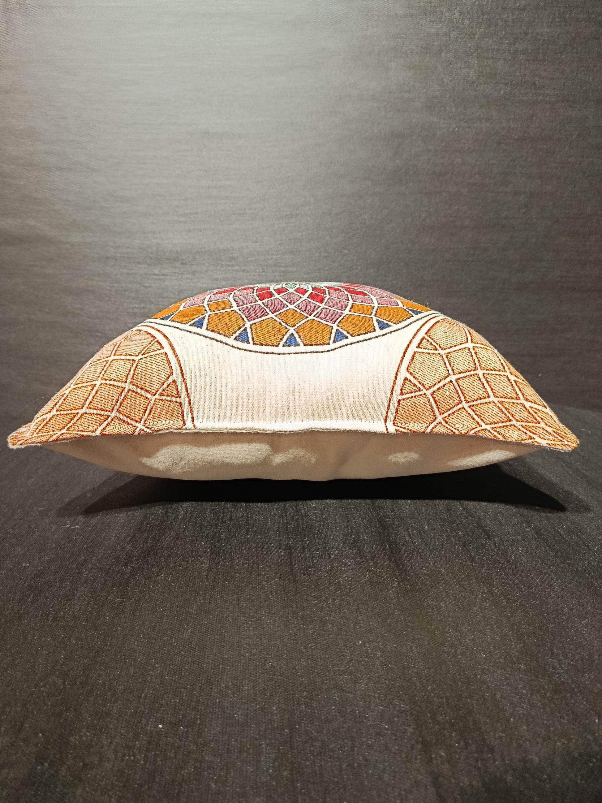 Geometric Mandala Pillow Cover: Gobelin Tapestry, Islamic Mosaic Style
