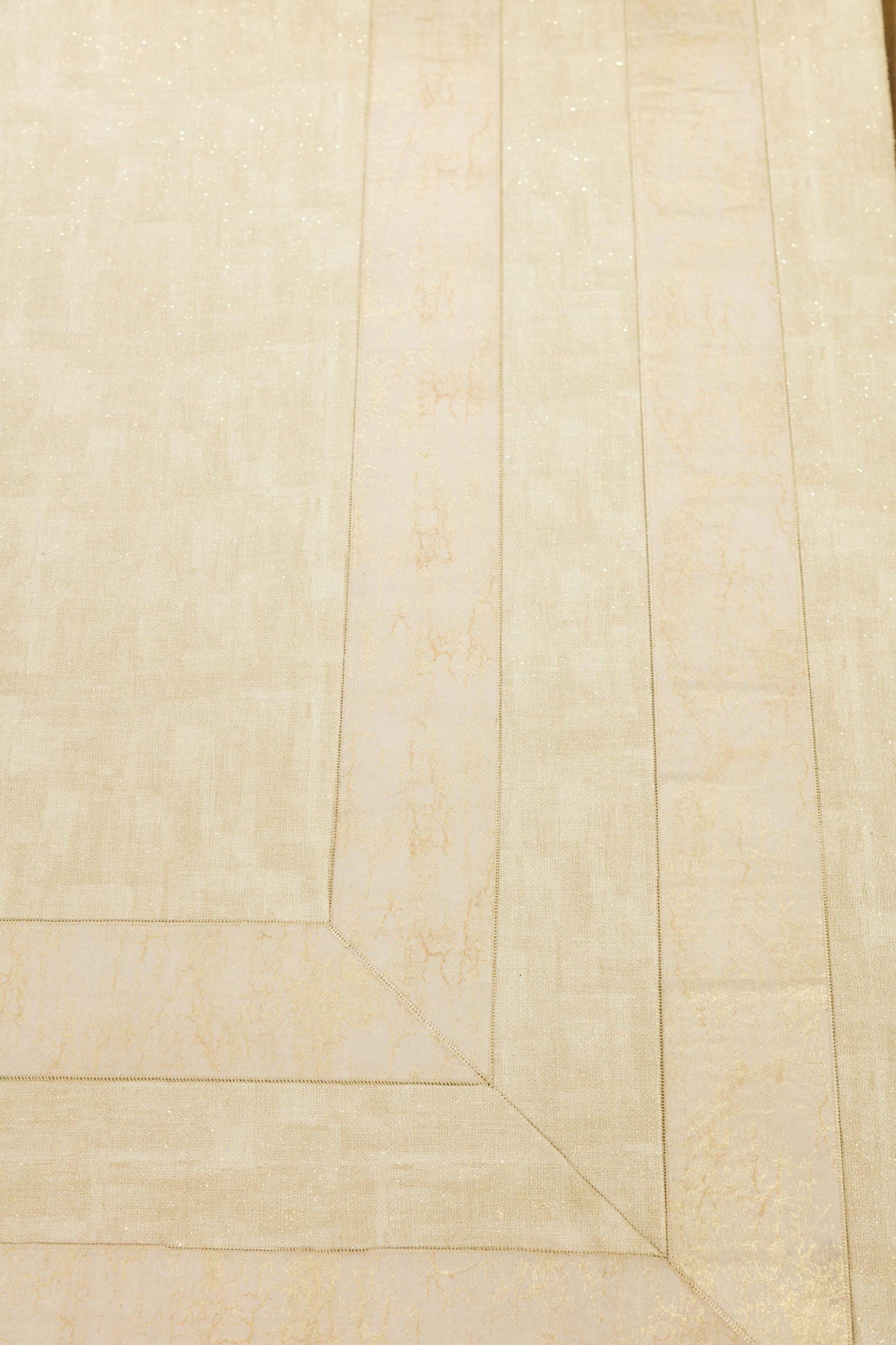 Beige Faux Leather Rug 5x7ft: Modern Minimalist Turkish Area Rug