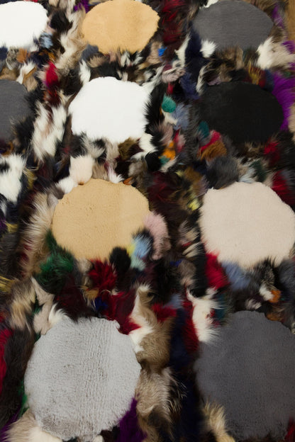 8'x10' Custom Leather Rug: Faux Fur Design for Bedroom, Nursery, Living Room - Boutique Quality